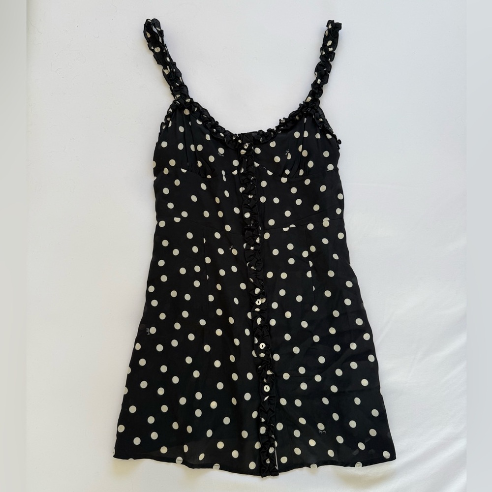 Realisation Par Black and White Polka Dot Dress
